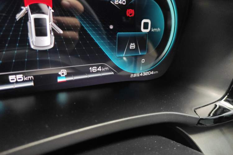 Used BYD Song PLUS New Energy 2021 DM-i 110KM Flagship PLUS Odometer Close Up