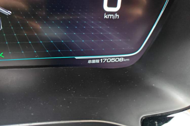 Used BYD Song PLUS New Energy 2021 EV Deluxe Model Odometer Close Up