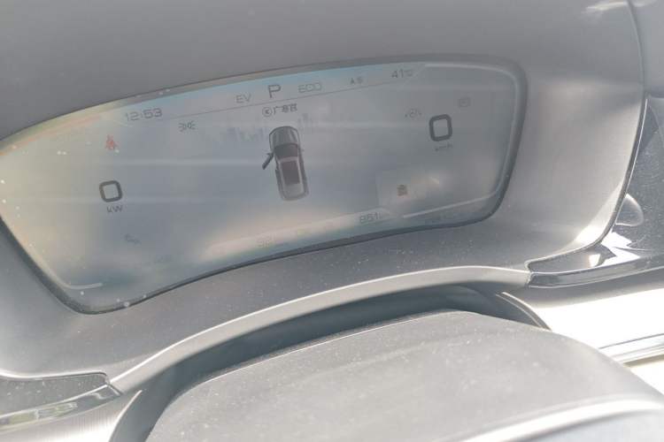 Used BYD Song PLUS New Energy 2021 DM-i 110KM Flagship PLUS 5G Edition Odometer Close Up