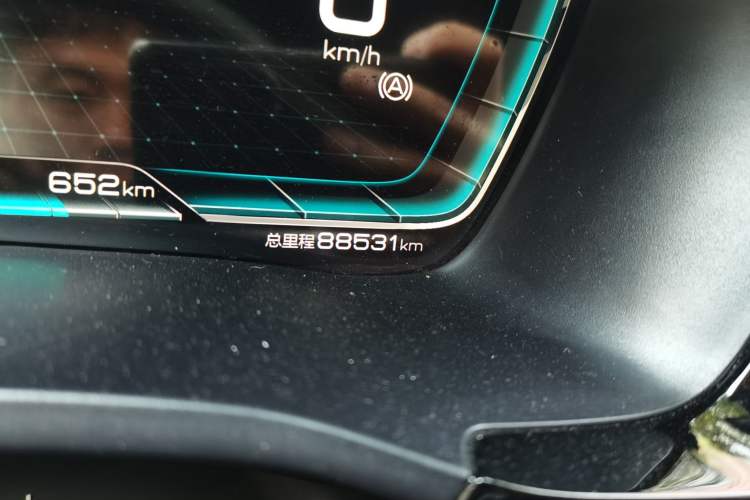 Used BYD Song PLUS New Energy 2021 DM-i 51KM Prestige Model Odometer Close Up