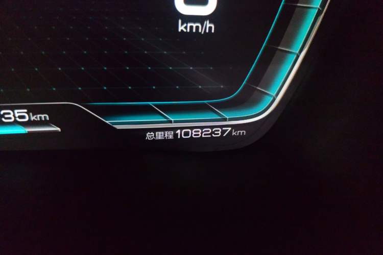 Used BYD Song PLUS New Energy 2021 EV Deluxe Model Odometer Close Up