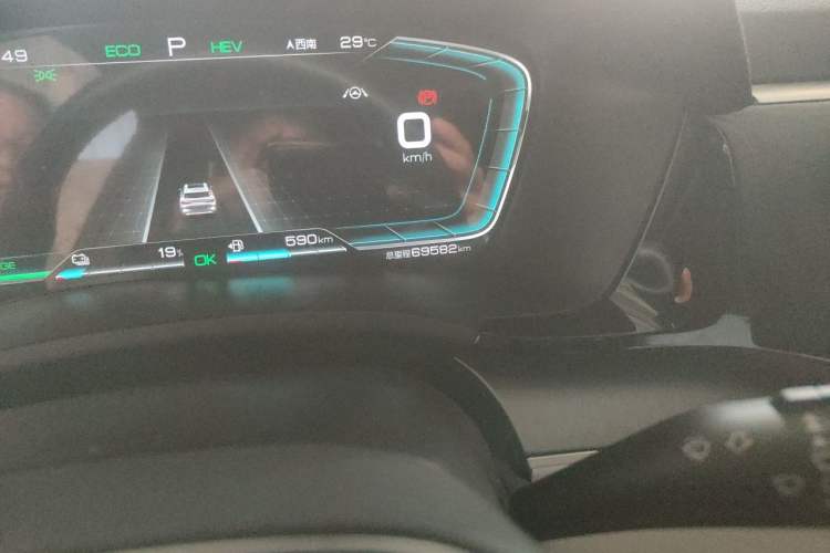 Used BYD Song PLUS New Energy 2021 DM-i 51KM Prestige Model Odometer Close Up