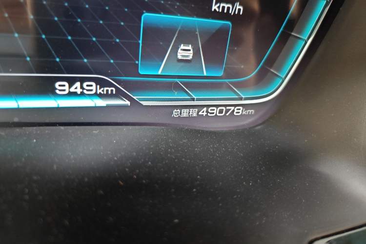 Used BYD Song PLUS New Energy 2021 DM-i 51KM Prestige Model Odometer Close Up