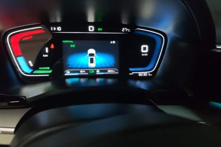 Used BYD Song PLUS New Energy 2021 DM-i 110KM Flagship Model Odometer Close Up