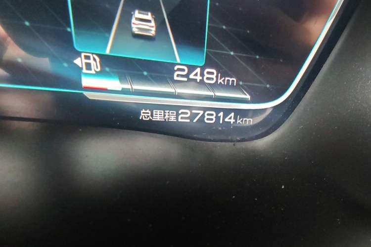 Used BYD Song PLUS New Energy 2021 DM-i 110KM Flagship PLUS Odometer Close Up