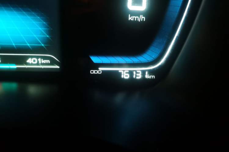 Used BYD Song PLUS New Energy 2021 DM-i 110KM Flagship Model Odometer Close Up