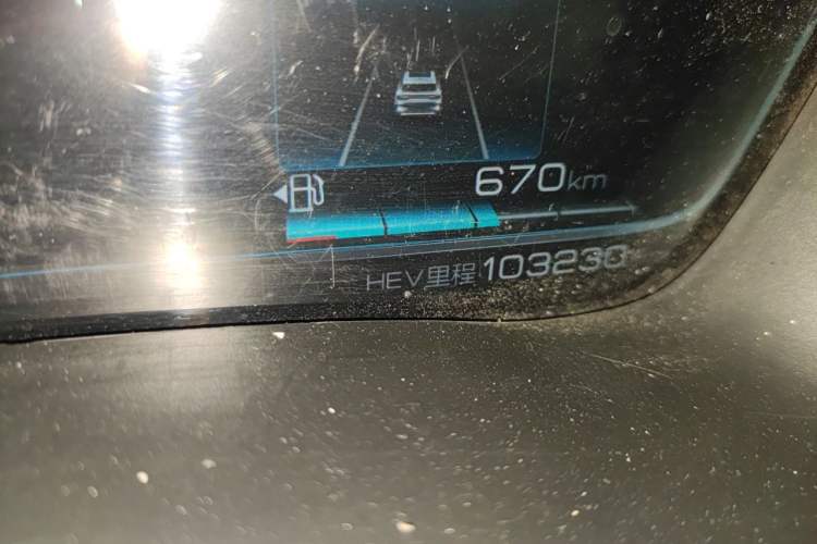 Used BYD Song PLUS New Energy 2021 DM-i 51KM Prestige Model Odometer Close Up
