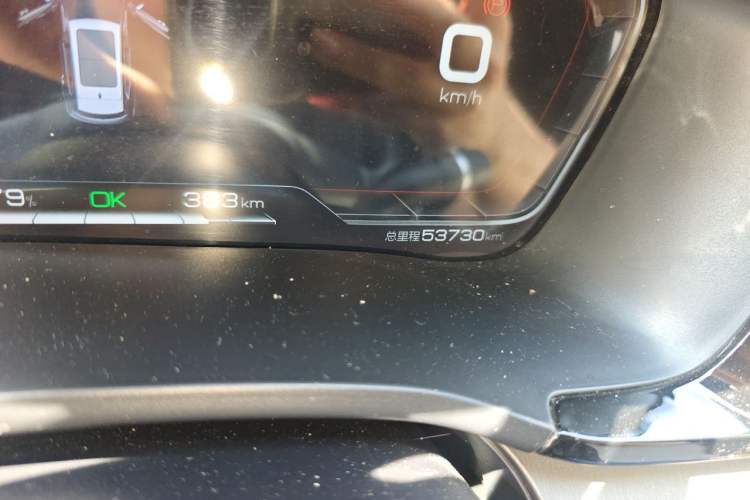 Used BYD Song PLUS New Energy 2021 EV Deluxe Model Odometer Close Up