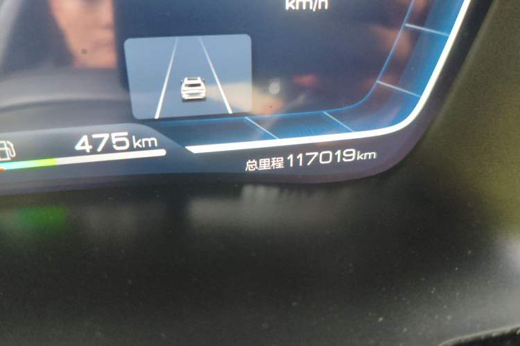 Used BYD Song PLUS New Energy 2021 DM-i 100KM Four-Wheel Drive Flagship PLUS Odometer Close Up