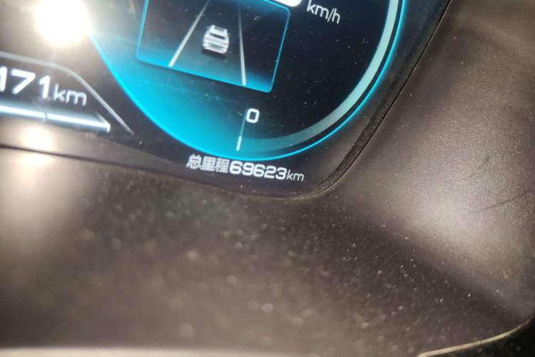 Used BYD Song PLUS New Energy 2021 DM-i 110KM Flagship PLUS Odometer Close Up