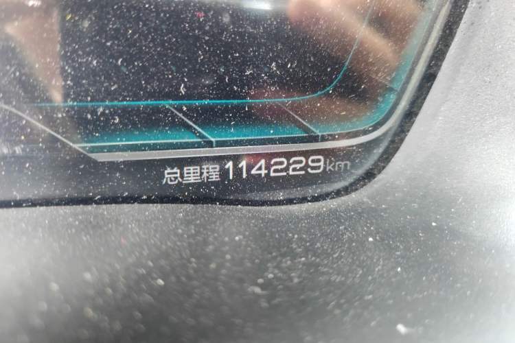 Used BYD Song PLUS New Energy 2021 EV Flagship Model Odometer Close Up