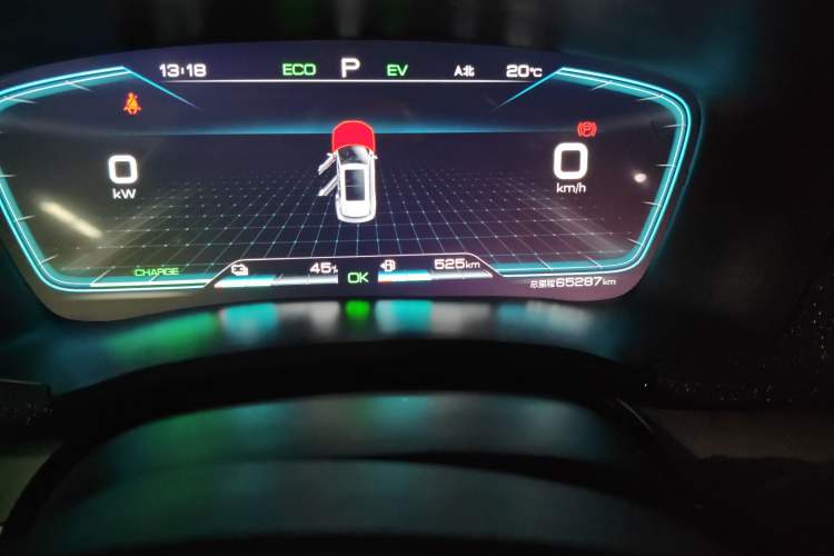 Used BYD Song PLUS New Energy 2021 DM-i 51KM Prestige Model Odometer Close Up