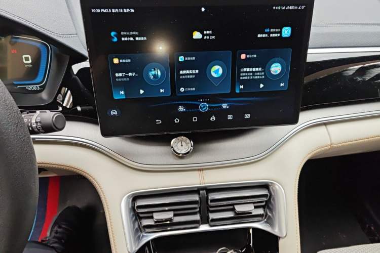 Used BYD Song PLUS New Energy 2021 DM-i 110KM Flagship Model Audio And AC Panel