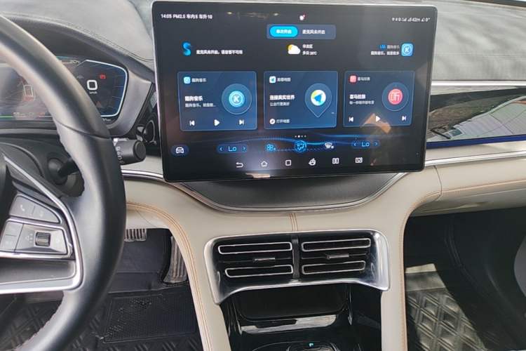 Used BYD Song PLUS New Energy 2021 DM-i 110KM Flagship PLUS 5G Edition Audio And AC Panel