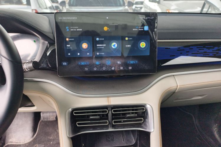 Used BYD Song PLUS New Energy 2021 EV Flagship Model Audio And AC Panel