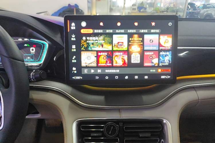 Used BYD Song PLUS New Energy 2021 DM-i 51KM Prestige Model Audio And AC Panel