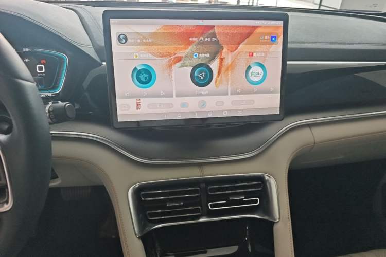Used BYD Song PLUS New Energy 2021 DM-i 51KM Prestige Model Audio And AC Panel