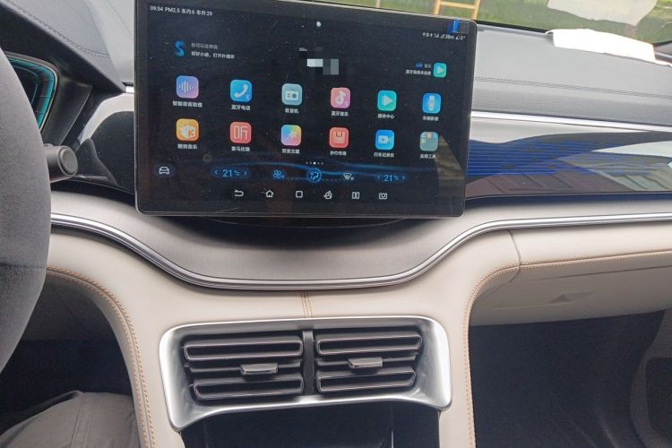 Used BYD Song PLUS New Energy 2021 EV Flagship Model Audio And AC Panel