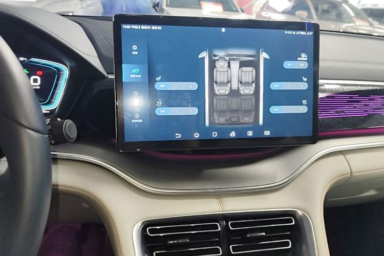 Used BYD Song PLUS New Energy 2021 EV Flagship Model Audio And AC Panel