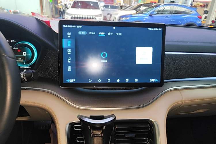 Used BYD Song PLUS New Energy 2021 DM-i 110KM Flagship PLUS Audio And AC Panel