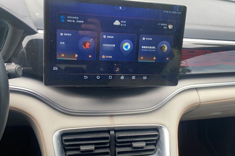 Used BYD Song PLUS New Energy 2021 EV Flagship Model Audio And AC Panel