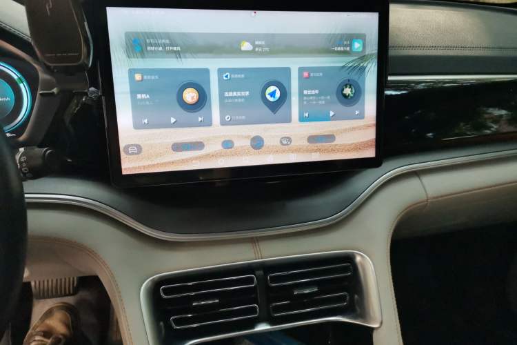 Used BYD Song PLUS New Energy 2021 DM-i 110KM Flagship PLUS Audio And AC Panel