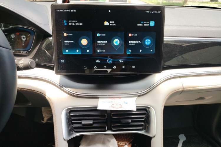 Used BYD Song PLUS New Energy 2021 DM-i 110KM Flagship Model Audio And AC Panel