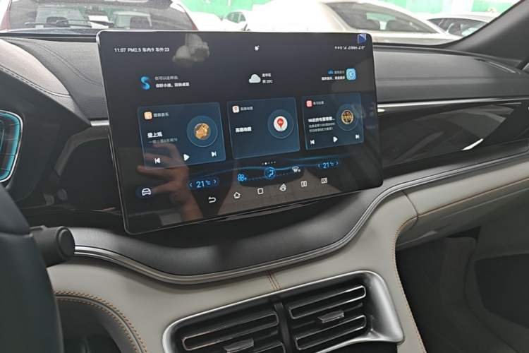 Used BYD Song PLUS New Energy 2021 DM-i 110KM Flagship PLUS Audio And AC Panel