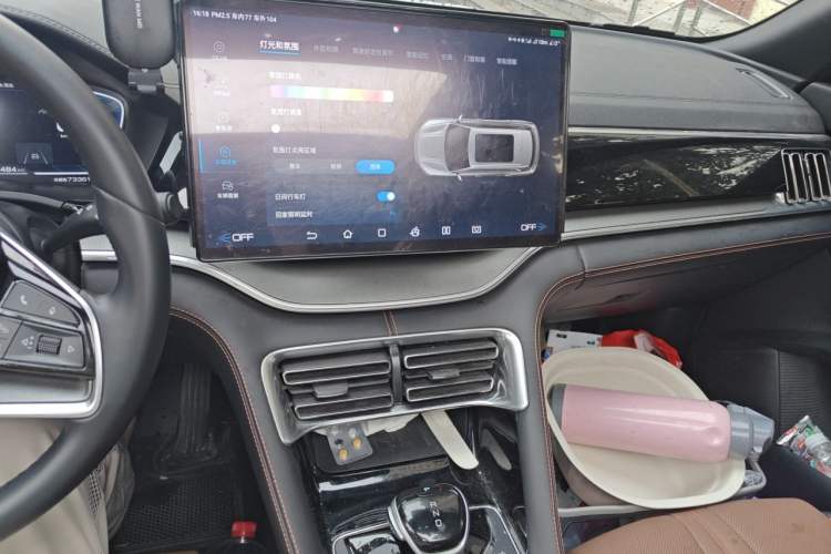 Used BYD Song PLUS New Energy 2021 DM-i 100KM Four-Wheel Drive Flagship PLUS Audio And AC Panel