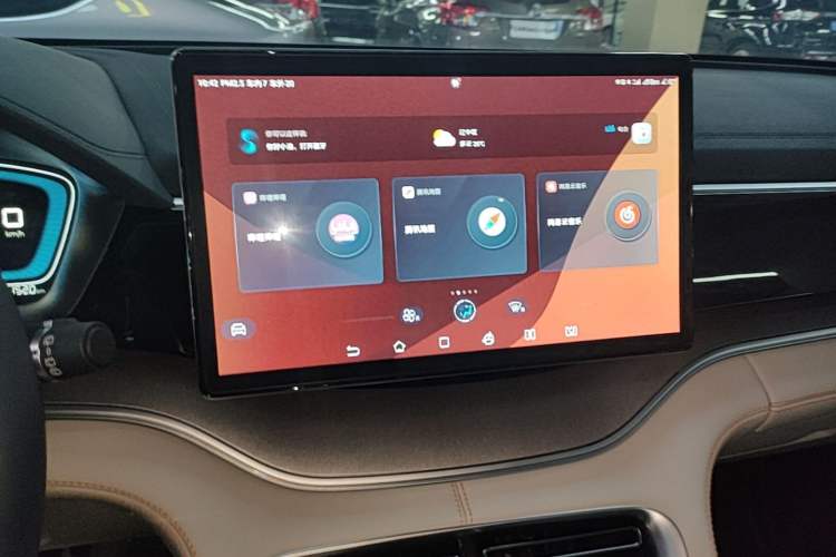 Used BYD Song PLUS New Energy 2021 DM-i 110KM Flagship Model Audio And AC Panel
