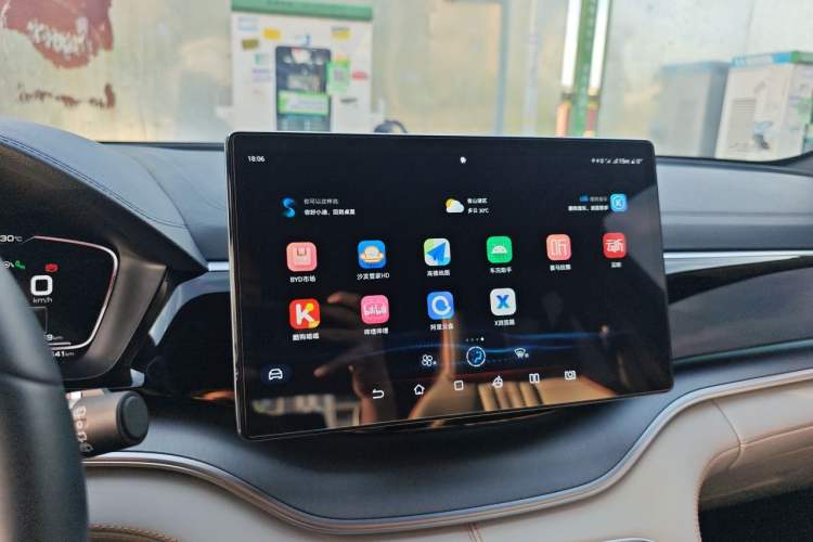 Used BYD Song PLUS New Energy 2021 DM-i 51KM Prestige Model Audio And AC Panel