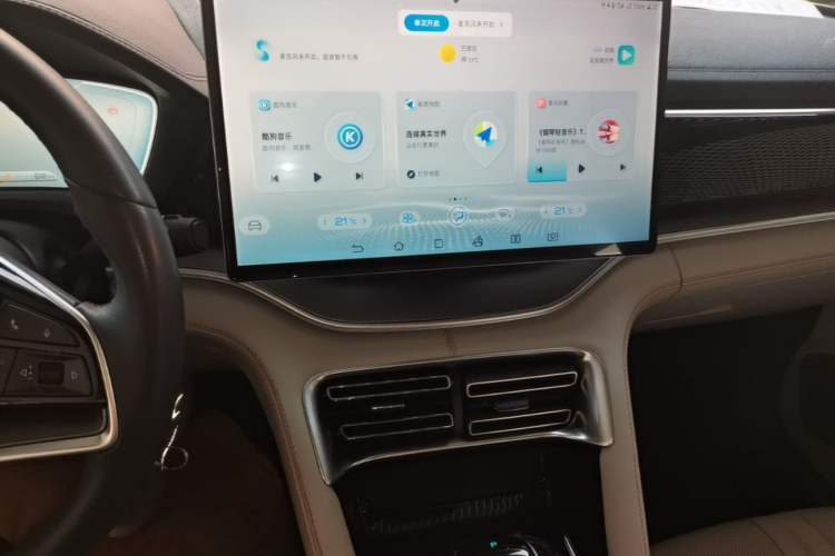 Used BYD Song PLUS New Energy 2021 DM-i 110KM Flagship PLUS 5G Edition Audio And AC Panel