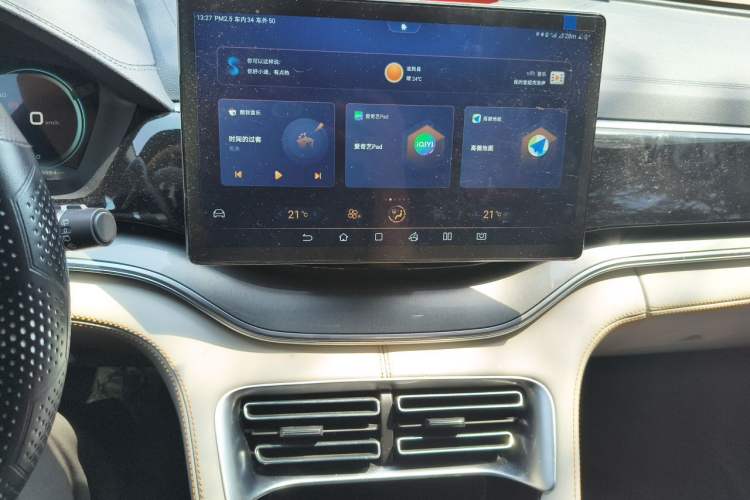 Used BYD Song PLUS New Energy 2021 DM-i 110KM Flagship PLUS Audio And AC Panel