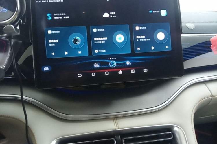 Used BYD Song PLUS New Energy 2021 EV Flagship Model Audio And AC Panel