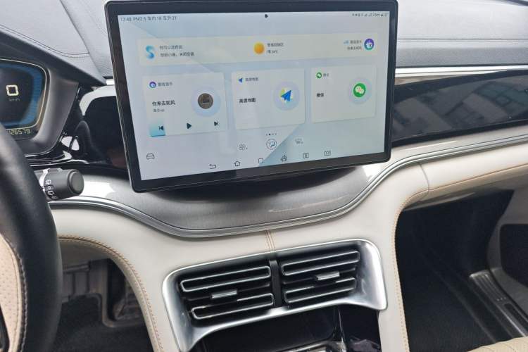Used BYD Song PLUS New Energy 2021 DM-i 110KM Flagship Model Audio And AC Panel