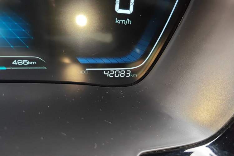 Used BYD Song PLUS New Energy 2021 DM-i 110KM Flagship Model Odometer Close Up