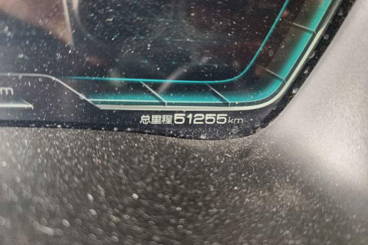 Used BYD Song PLUS New Energy 2021 EV Flagship Model Odometer Close Up