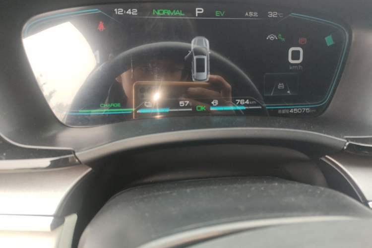 Used BYD Song PLUS New Energy 2021 DM-i 51KM Prestige Model Odometer Close Up