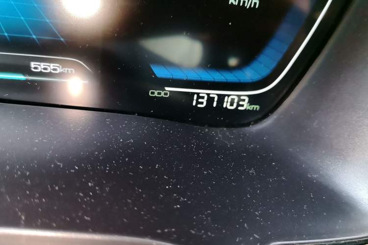 Used BYD Song PLUS New Energy 2021 DM-i 110KM Flagship Model Odometer Close Up