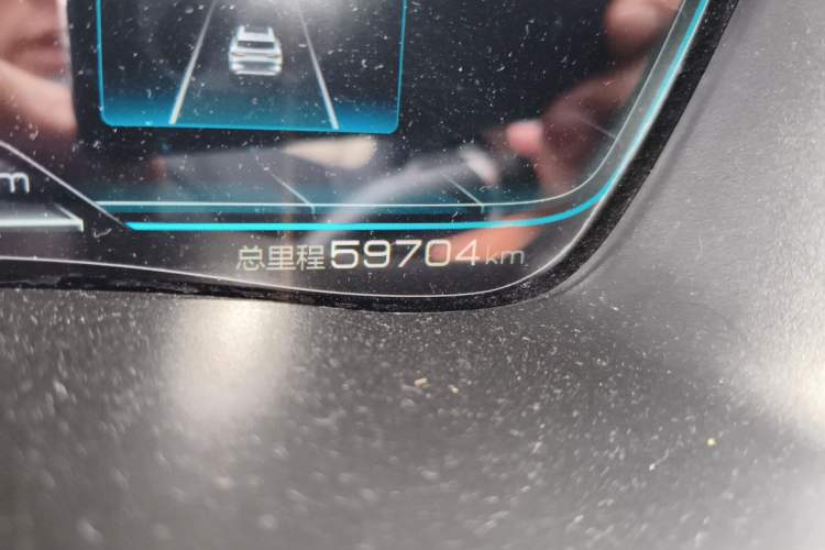 Used BYD Song PLUS New Energy 2021 DM-i 110KM Flagship PLUS Odometer Close Up
