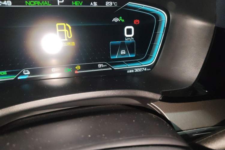 Used BYD Song PLUS New Energy 2021 DM-i 51KM Prestige Model Odometer Close Up