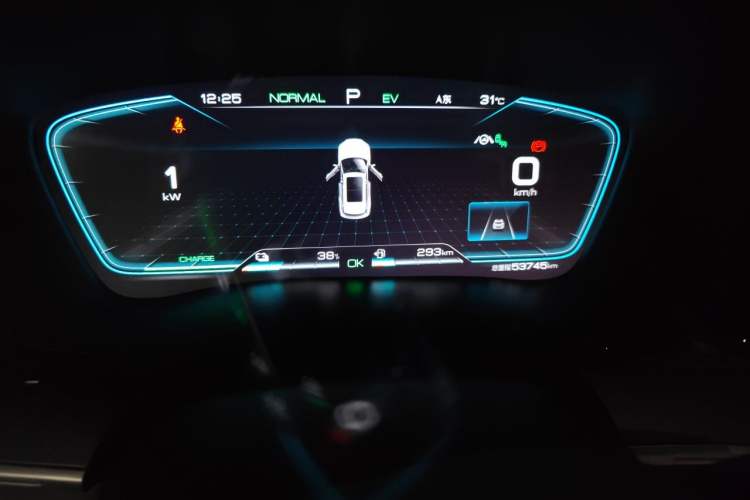 Used BYD Song PLUS New Energy 2021 DM-i 110KM Flagship PLUS Odometer Close Up