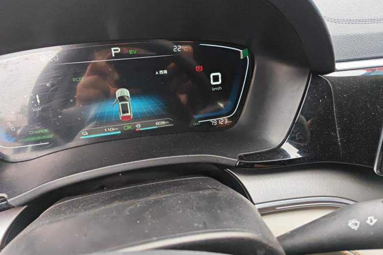 Used BYD Song PLUS New Energy 2021 DM-i 110KM Flagship Model Odometer Close Up