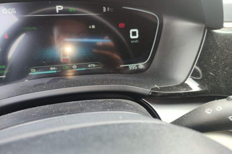 Used BYD Song PLUS New Energy 2021 DM-i 110KM Flagship Model Odometer Close Up
