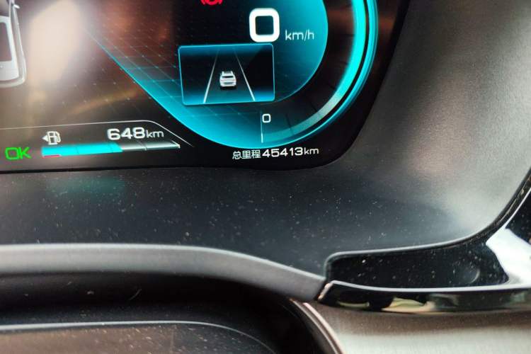 Used BYD Song PLUS New Energy 2021 DM-i 51KM Prestige Model Odometer Close Up