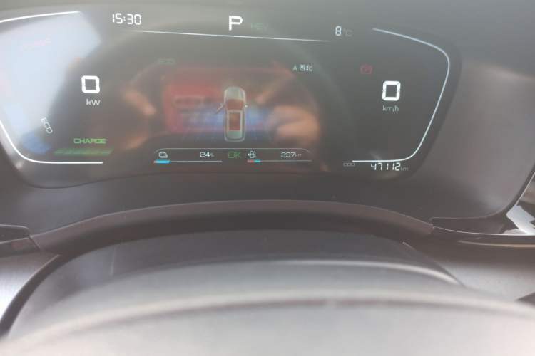 Used BYD Song PLUS New Energy 2021 DM-i 110KM Flagship Model Odometer Close Up