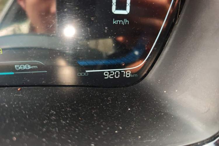 Used BYD Song PLUS New Energy 2021 DM-i 110KM Flagship Model Odometer Close Up