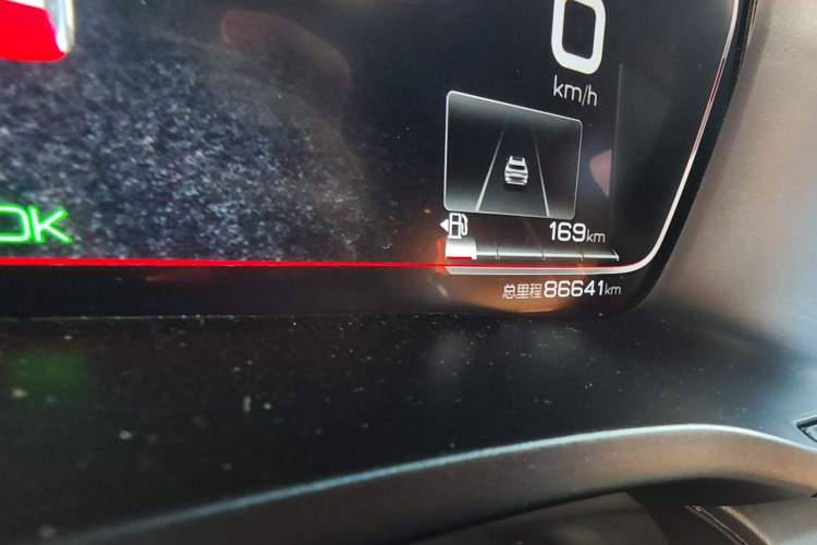 Used BYD Song PLUS New Energy 2021 DM-i 51KM Prestige Model Odometer Close Up