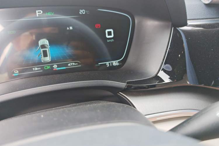 Used BYD Song PLUS New Energy 2021 DM-i 110KM Flagship Model Odometer Close Up