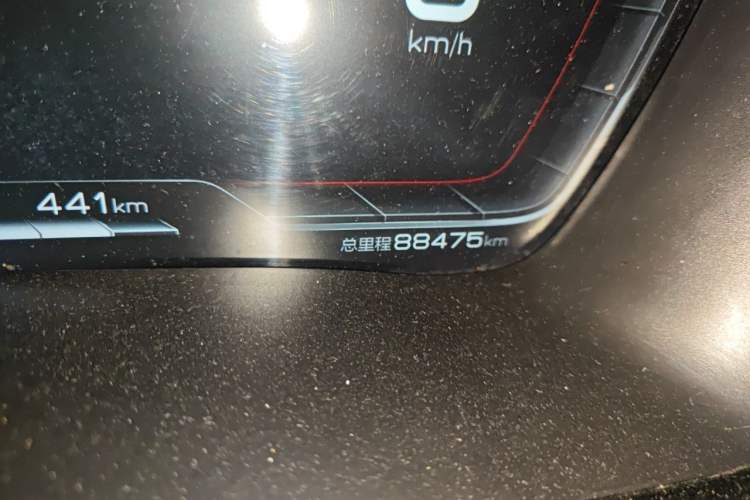 Used BYD Song PLUS New Energy 2021 EV Deluxe Model Odometer Close Up
